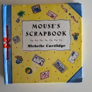 Mouse's Scrapbook Hardcover Mini Book Michelle Cartlidge Rare Vintage Complete